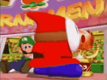 Mario Power Tennis Shy Guy GIF