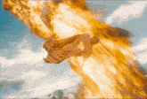 a painting of a person flying through the air with the word kepler in the bottom right corner