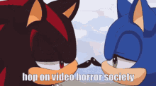 Shadow Sonic Vhs Hop On GIF - Shadow Sonic Vhs Hop On GIFs