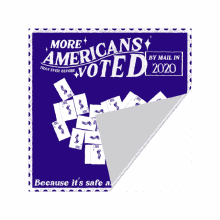 more americans voted by mail in2020 because its safe and common sense usps postal service voting rights
