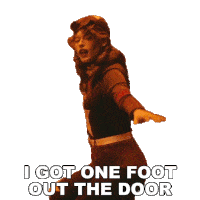 I Got One Foot Out The Door Allison Ponthier Sticker - I Got One Foot Out The Door Allison Ponthier Faking My Own Death Stickers