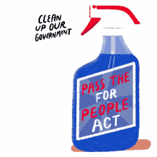 clean up our government pass the for people act windex cleaner spray