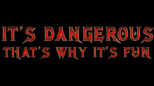 Dangerous Quotes Lithning Red GIF - Dangerous Quotes Lithning Red Banner GIFs