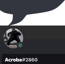 a picture of a man with the number acrobat # 2860 on it