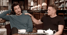 adam driver channing tatum interview its like youre carved out of marble