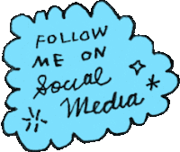Follow Me Social Media Sticker - Follow Me Social Media Follow Stickers