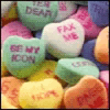Candy Hearts GIF