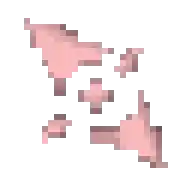 a pixel art of a piece of wood on a white background