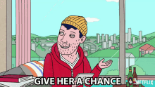 Give Her A Chance Todd Chavez GIF - Give Her A Chance Todd Chavez Aaron Paul GIFs