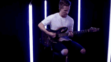 Strumming Cole Rolland GIF - Strumming Cole Rolland Welcome To The Black Parade GIFs