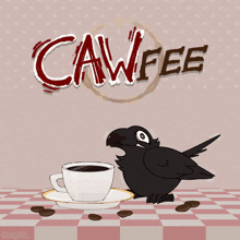 Cawfee Crow GIF - Cawfee Crow Raven GIFs
