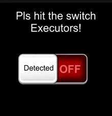 a button that says detected off on it