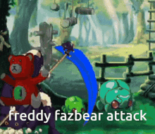 Freddy Fazbear Attack Bridget GIF - Freddy Fazbear Attack Bridget Guilty Gear GIFs
