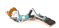 a cartoon of a man laying on a couch with the word therapy written above him