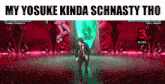 a screenshot of a video game with the words my yosuke kinda schnasty tho on the bottom