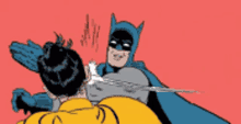 Batman Slaps Good Morning GIF - Batman Slaps Good Morning Batman GIFs