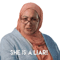 She Is A Liar Shazia Sticker