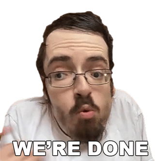 Were Done Ricky Berwick Sticker - Were Done Ricky Berwick Its Over For Us Stickers