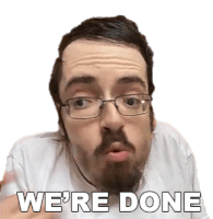 Were Done Ricky Berwick Sticker - Were Done Ricky Berwick Its Over For Us Stickers