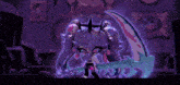 a cartoon character is holding a scythe with the words melanchream cookie the blue dead written below it