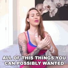 All Of This Things You Can Possibly Wanted Tracy Kiss GIF - All Of This Things You Can Possibly Wanted Tracy Kiss Everything You Can Wish GIFs