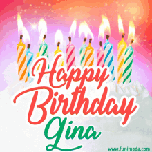 Happy Birthday Gina Fireworks GIF - Happy Birthday Gina Fireworks - Discover & Share GIFs
