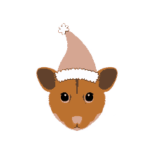 happy holidays merry christmas winter hamster melina bucher