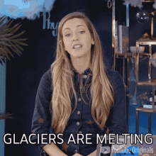 Glaciers Are Melting Physics Girl GIF - Glaciers Are Melting Physics Girl Dianna Cowern GIFs