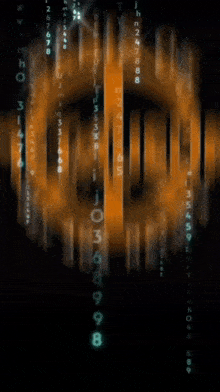 a computer generated image of a matrix background with numbers on it