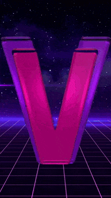 a purple v with the number 2 on it is on a starmaker screen