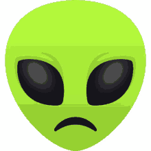sad alien joypixels thats sad sad face