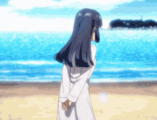 rascal does not dream of bunny girl senpai anime shoko beach sea