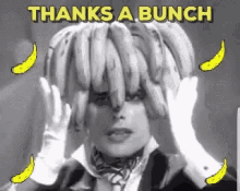 Thanks Thanks A Bunch GIF - Thanks Thanks A Bunch Thank You Bananas GIFs