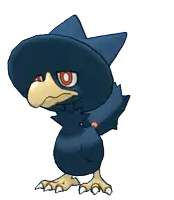 a cartoon drawing of a bird wearing a hat