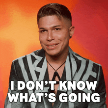 a man in a suit says i do n't know what 's going