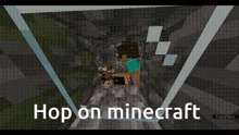 Hop On Minecraft GIF - Hop On Minecraft Minecraft GIFs