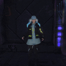 a person is standing in front of a glowing heart shaped object