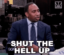 shut the hell up shut up stephen a smith be quiet ggn