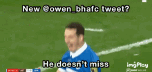 a gif of a soccer player with the caption new @owen_bhafc tweet