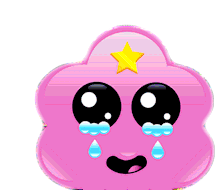 Lumpy Space Princess Crying Sticker - Lumpy Space Princess Crying Tears Of Joy Stickers