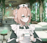 a nurse with a name tag that says ' sumire '