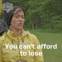 You Cant Afford To Lose Waneek Horn Miller GIF - You Cant Afford To Lose Waneek Horn Miller Canadas Ultimate Challenge GIFs