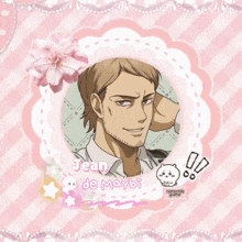 a picture of a man with the name jean de maybe