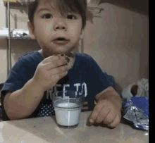 Boy Eating GIF - Boy Eating Milk GIFs