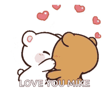 milk and mocha bear couple kisses kiss love