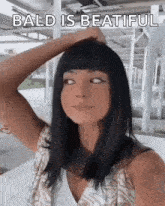 Bald Girl Headshave GIF - Bald Girl Headshave GIFs
