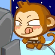 Monkeyoyo Playing Monkey GIF - Monkeyoyo Playing Monkey Video Games GIFs