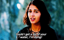Power Rangers Kimberly Hart GIF - Power Rangers Kimberly Hart Could I Get A Sip Of Your Water Im Dying GIFs
