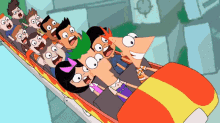 Phineas And Ferb Rollercoaster GIF - Phineas And Ferb Rollercoaster Loop GIFs