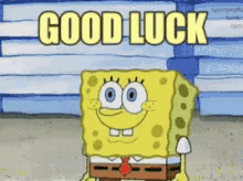 Good Luck Sponge Bob GIF